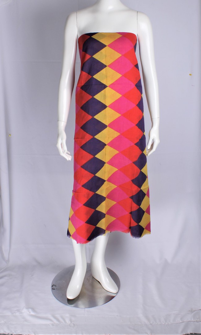 Alice & Lily 100% COTTON  full length sarong HARLEQUIN pink STYLE : SC/HAR/PNK image 0